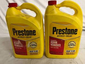 lot 60 image: 2 Gallons of Prestone Antifreeze Coolant - Asian Vehicles