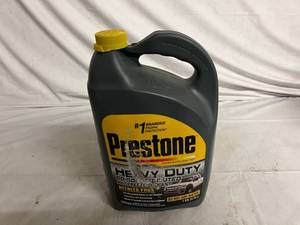lot 52 image: Gallon Jug of Prestone Heavy Duty Antifreeze Coolant