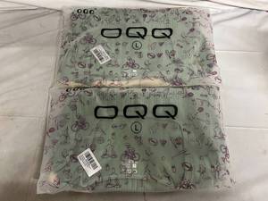 lot 74 image: 2 OQQ Womens Short Sleeve Bodysuits