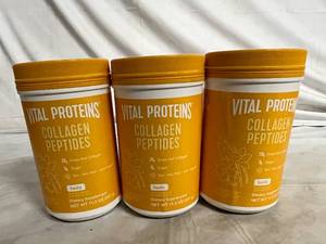 lot 112 image: 3 Jars of Vital Proteins Collagen Peptides