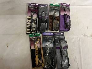 lot 122 image: 7 Variety Foster Grant Reading Glasses
