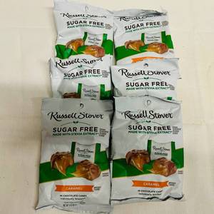 lot 30 image: 4x 3oz Russel Stover Sugar Free Chocolate Carmels
