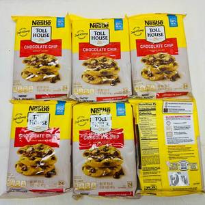 lot 71 image: 6x 16.5oz(24cookies) Nestle Toll House Chocolate Chip Cookies