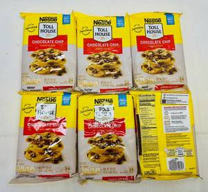 lot 74 image: 6x 16.5oz(24cookies) Nestle Toll House Chocolate Chip Cookies