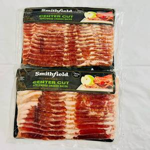 lot 91 image: BB. 2x 12oz Center Cut Applewood Smoked Bacon
