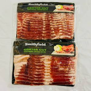 lot 95 image: BB. 2x 12oz Center Cut Applewood Smoked Bacon