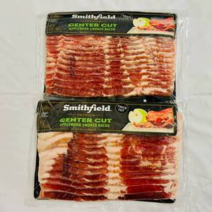 lot 97 image: BB. 2x 12oz Center Cut Applewood Smoked Bacon