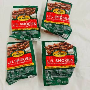lot 99 image: CC. 4x 14oz Eckrich Lil Smokies