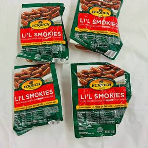 lot 100 image: CC. 4x 14oz Eckrich Lil Smokies