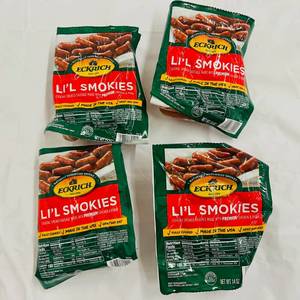lot 101 image: CC. 4x 14oz Eckrich Lil Smokies