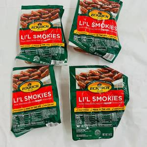 lot 103 image: CC. 4x 14oz Eckrich Lil Smokies