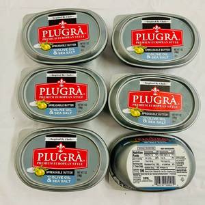 lot 119 image: CC. 6x 7oz Plugra Spreadable Butter-Olive Oil & Sea Salt