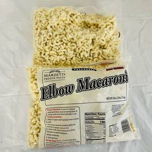 lot 128 image: F. 2x 3lbs Marzetti Frozen Pasta-Elbow Macaroni
