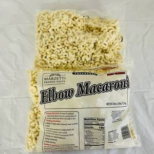 lot 130 image: F. 2x 3lbs Marzetti Frozen Pasta-Elbow Macaroni