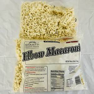 lot 132 image: F. 2x 3lbs Marzetti Frozen Pasta-Elbow Macaroni