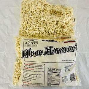 lot 133 image: F. 2x 3lbs Marzetti Frozen Pasta-Elbow Macaroni