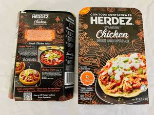 lot 135 image: F. 2x Herdez Chicken Shredded in Mild Chipotle Sauce