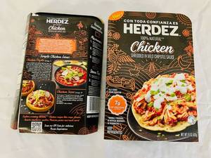 lot 136 image: F. 2x Herdez Chicken Shredded in Mild Chipotle Sauce