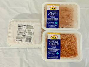 lot 144 image: E.3x 1lb pkg Extra Lean Ground Chicken