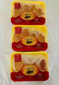 lot 159 image: H. 3x 1.35lb pkgs Gourmet Fillet Boneless Skinless Chicken Breast-Gerber Amish Farms