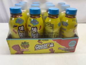 lot 387 image: MM. 12x 16.9oz Ghost Hydration Drink-Orange-Sour Patch Redberry
