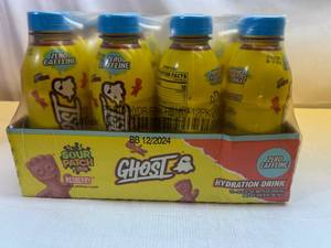 lot 388 image: MM. 12x 16.9oz Ghost Hydration Drink-Orange-Sour Patch Redberry