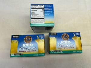 lot 356 image: MM. 3x 10  K- Cups Iced Refreshers-Pineapple Passion Fruit