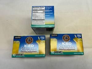 lot 357 image: MM. 3x 10  K- Cups Iced Refreshers-Pineapple Passion Fruit