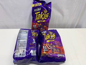 lot 218 image: JJ. 3x 10 1.23oz Takis Single Bags Bite Size