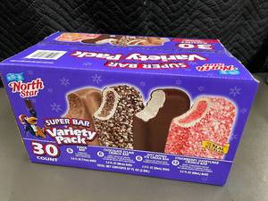 North Star Super Bar Ice Cream Variety Pack, 30 Count