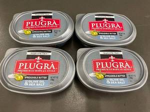 Set of 4 Plugr� Premium European Style Spreadable Butter with Olive Oil & Sea Salt