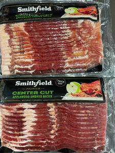 Smithfield Premium Center Cut Applewood Smoked Bacon 2X 12 oz packs