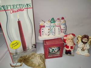 lot 409 image: Vintage Candles & Candle Holders
