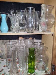 lot 434 image: Massive Lot of Glass Vases