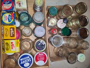 lot 465 image: Lot of Asst JarsCanning Supplies