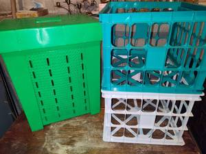 lot 475 image: Milk Crates and Storage Bin