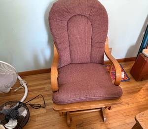 lot 209 image: Wood GliderRocker