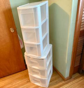 lot 231 image: Two Plastic Storage Drawers