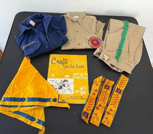lot 298 image: Cub Scout and YMCA Indian Guides Uniform and Accessories