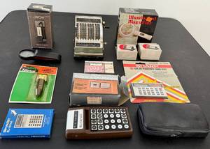 lot 274 image: Calculators and Vintage Adding Machine Resulta 9 Mechanical Calculator and more
