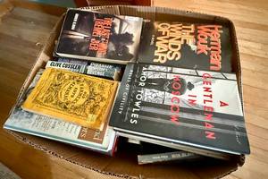 lot 294 image: Lot of Books -  Herman Wouk, Tom Clancy, Amor Towles and more