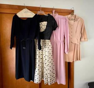 lot 256 image: Four Vintage Dresses