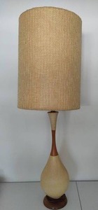 lot 150 image: Very Tall MCM Lamp wShade