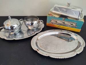 lot 161 image: Mixed Metal Tableware