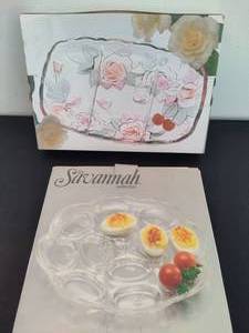lot 163 image: Glass Serving Dishes