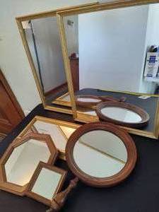 lot 147 image: Lot of Asst Mirrors