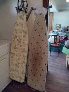 lot 316 image: Lot of Ironing Boards, Iron & Laundry Bag