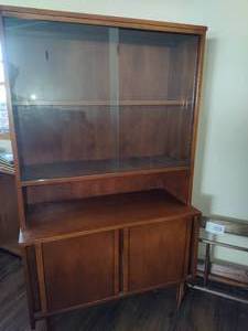 lot 302 image: MCM Curio Cabinet