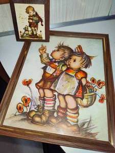 lot 170 image: Vintage Hummel Framed Print & Wall Plaque