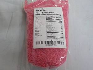 lot 42 image: 48 oz bag Kidu Pink Sprinkles...